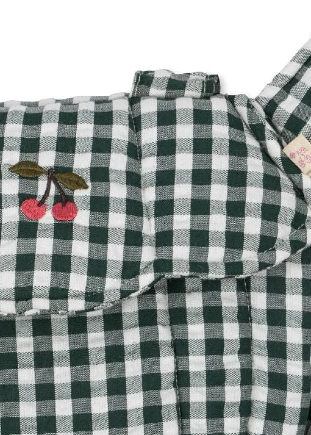 Konges Slojd Poppendraagzak - Green check - Clearance