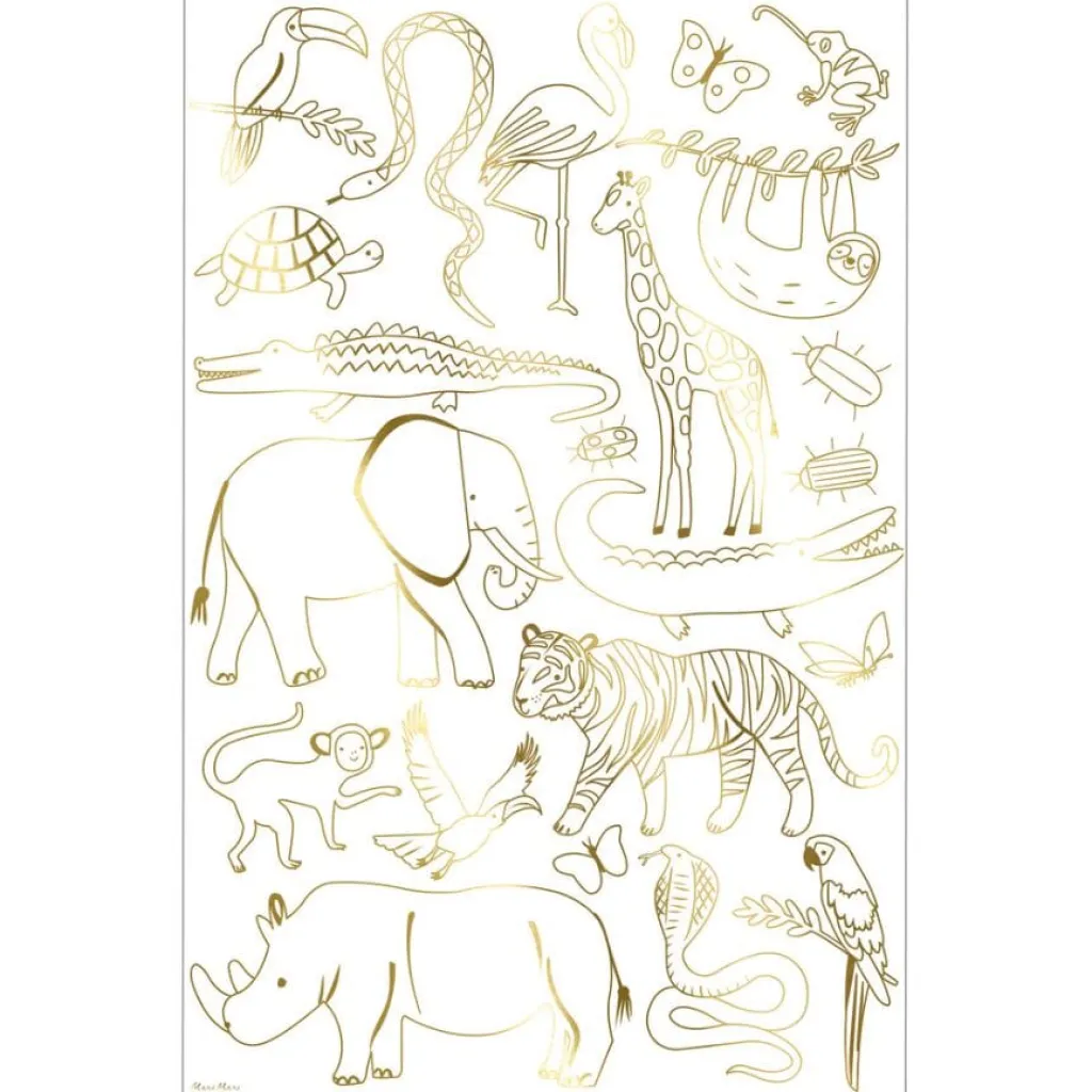 Meri Meri Posters om in te kleuren - Jungle - Online