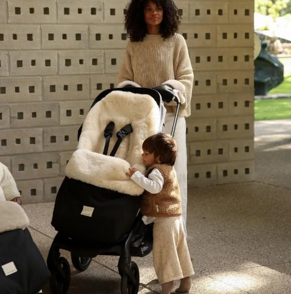 BINIBAMBA Puffmuff voetenzak - Milk - Best