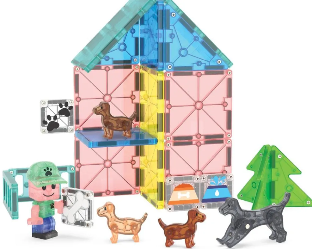 Magna-Tiles Puppy Park set - 27 stuks - Hot