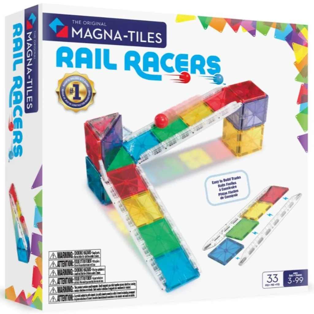 Magna-Tiles Rail Racers set - 33 stuks - Discount