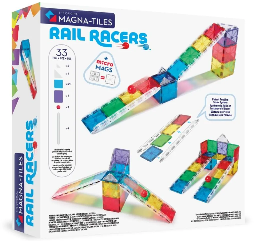 Magna-Tiles Rail Racers set - 33 stuks - Discount