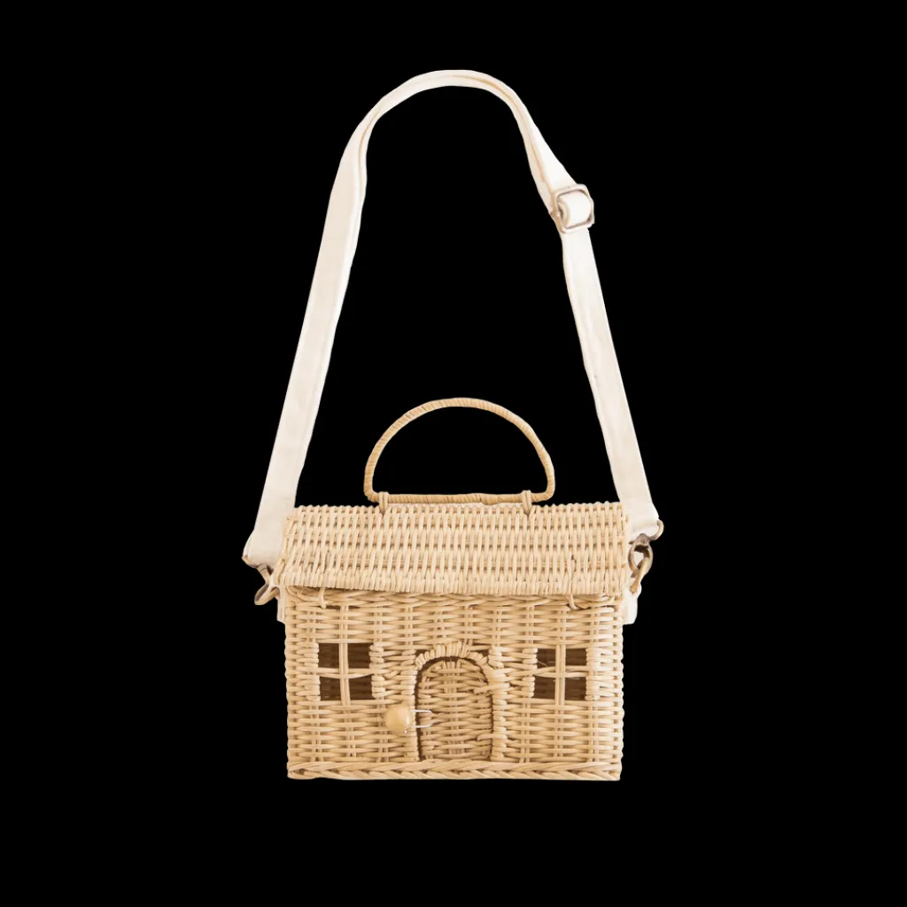 Olli Ella Rattan Casa Bag - Straw - Online