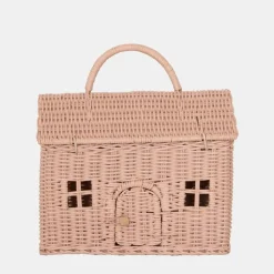 Olli Ella Rattan Casa Clutch - Rose - Outlet
