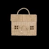 Olli Ella Rattan Casa Clutch - Straw - Hot