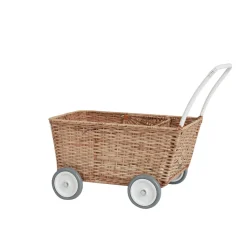 Olli Ella Rattan Strolley - Natural Poppenwagen - Clearance