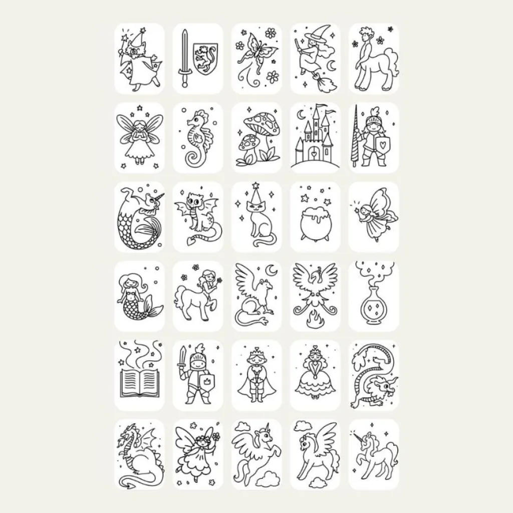 Kidywolf Refill voor Kidydraw Mini tekentablet - Once Upon a Time & Animals - Sale