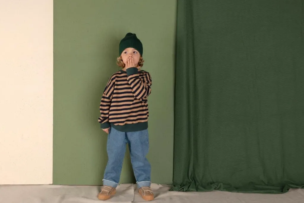 Nixnut Rel Sweater - Navy Stripe - Clearance
