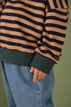 Nixnut Rel Sweater - Navy Stripe - Clearance