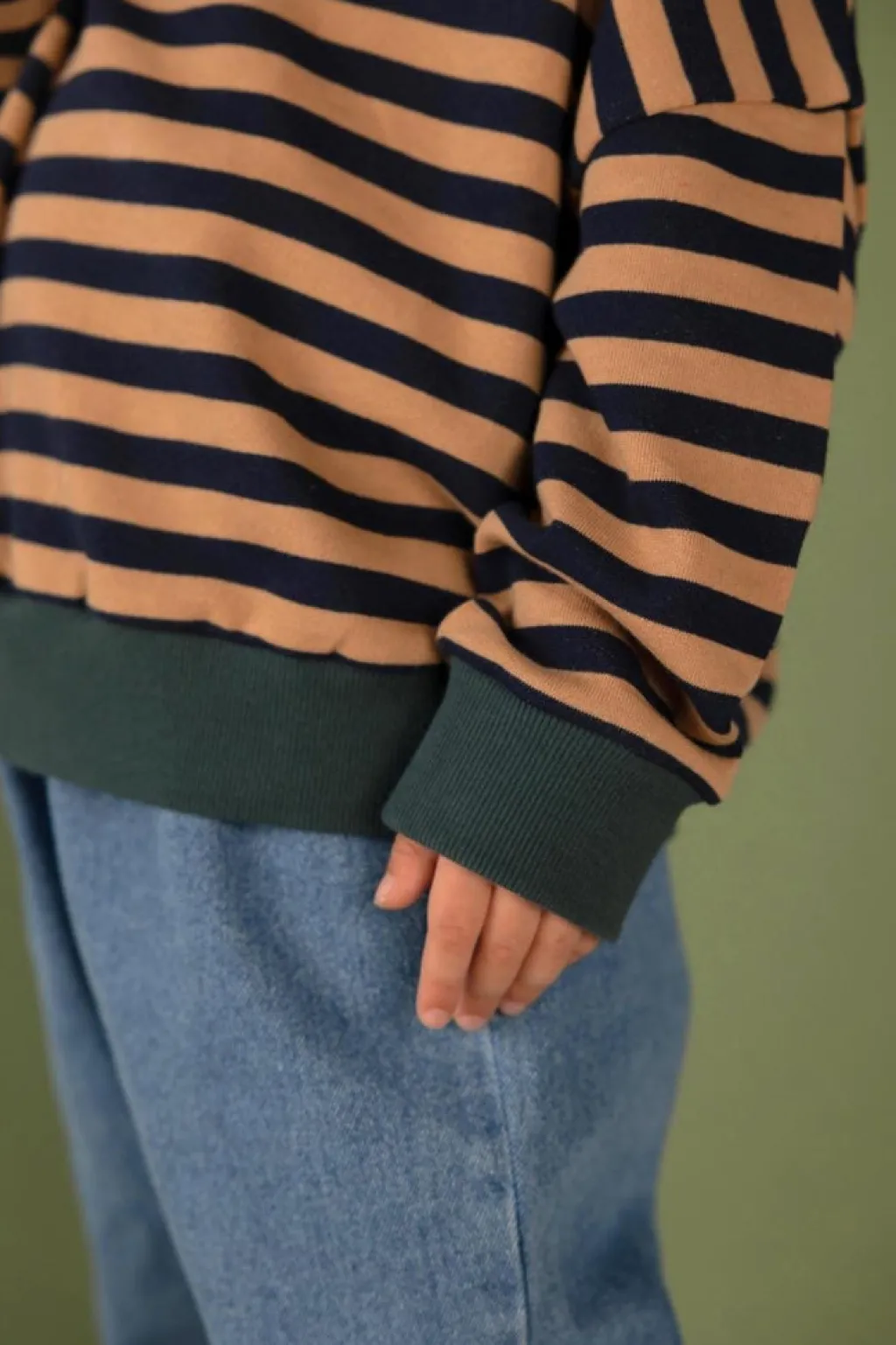 Nixnut Rel Sweater - Navy Stripe - Clearance
