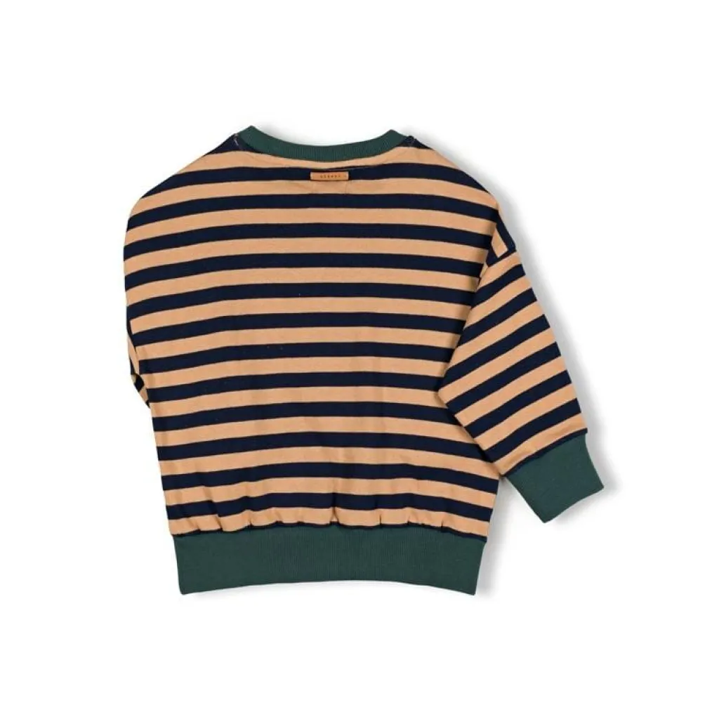 Nixnut Rel Sweater - Navy Stripe - Clearance