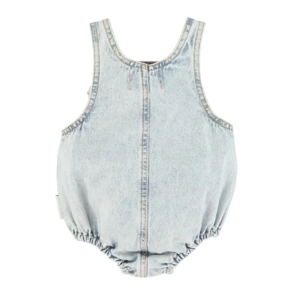 Piupiuchick Romper - washed blue denim - Hot