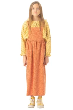 Piupiuchick Round collar shirt - light yellow with flowers - Best