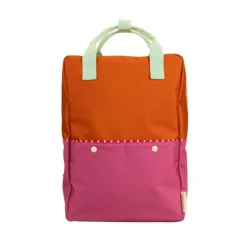 Sticky Lemon Rugzak large - Better Together Colourblocking Gravel Orange & Rosette Pink - Hot