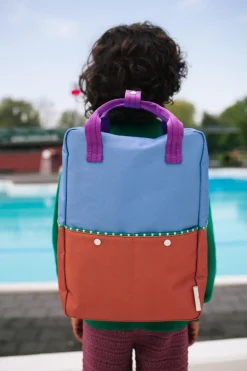 Sticky Lemon Rugzak large - Better Together Colourblocking Badminton Blue & Leather Ball - Outlet