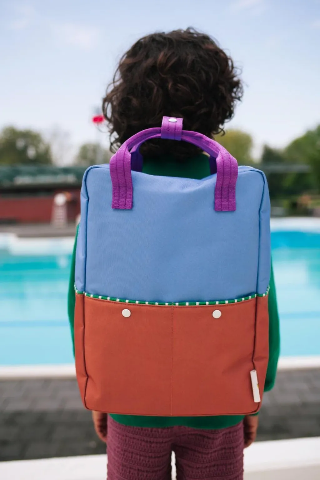Sticky Lemon Rugzak large - Better Together Colourblocking Badminton Blue & Leather Ball - Outlet