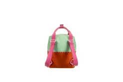 Sticky Lemon Rugzak small - Better Together Colourblocking Towel Green & Gravel Orange - Sale