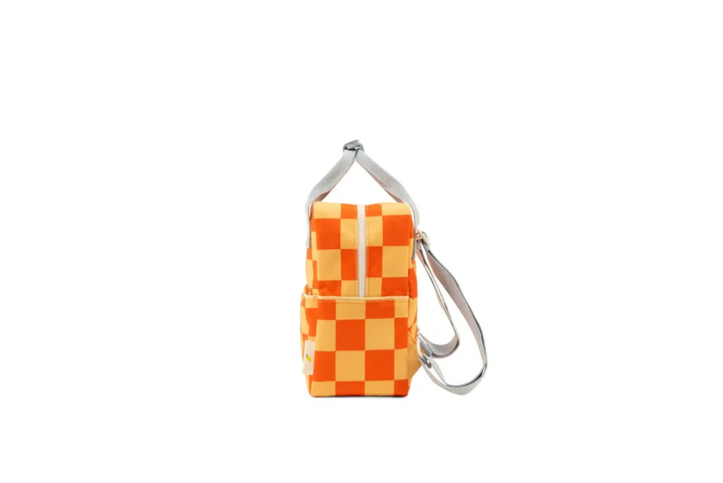 Sticky Lemon Rugzak small - Farmhouse checkerboard pear jam + ladybird red -