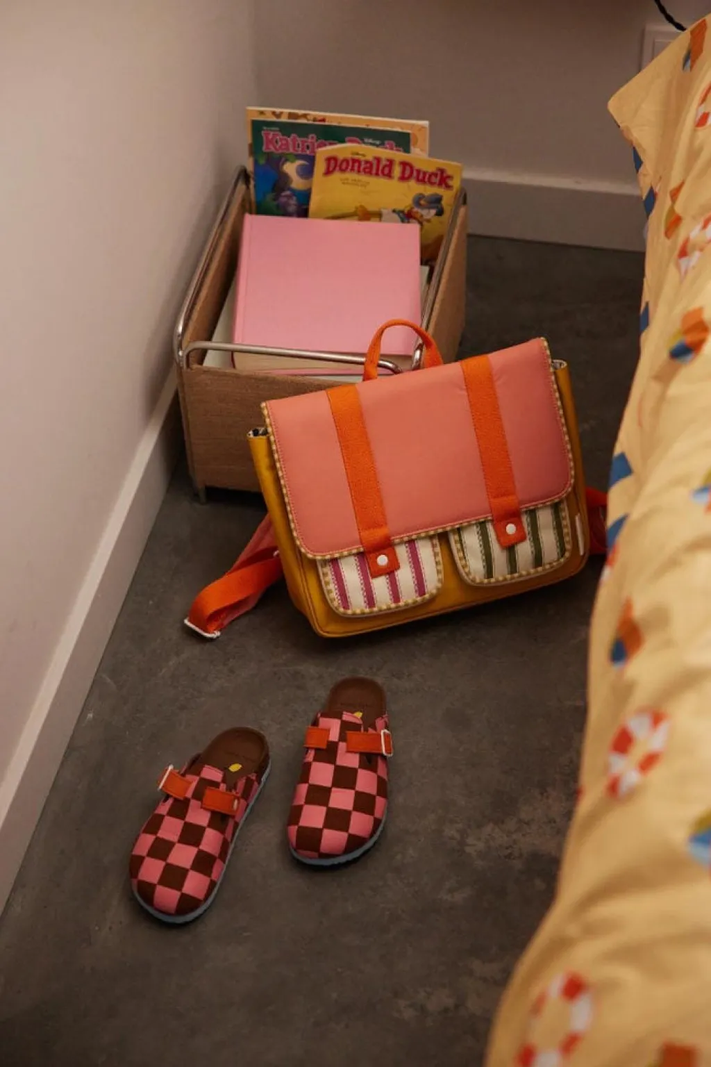 Sticky Lemon Schooltas - Wonders Coral Pink + Submarine yellow - New