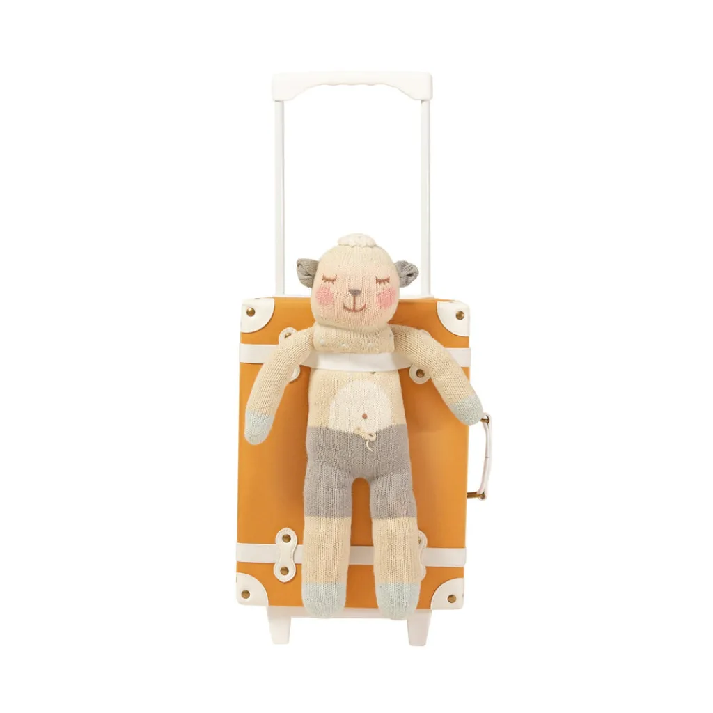 Olli Ella See-Ya Suitcase - Apricot - Clearance
