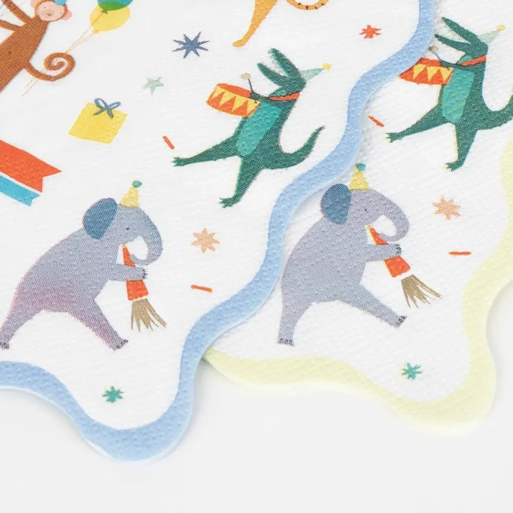 Meri Meri Serviettes - Animal Parade - Sale