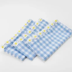 Meri Meri Serviettes à carreaux avec marguerites - Best