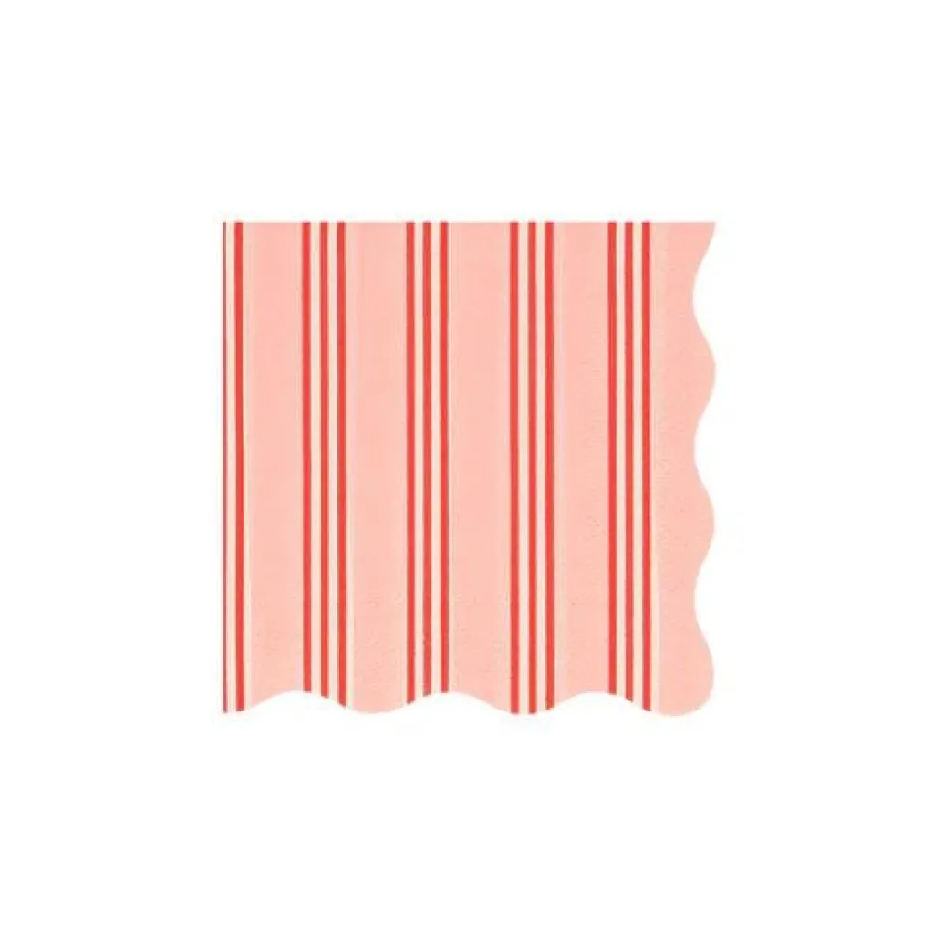 Meri Meri Serviettes - Festive rayé petit - Discount