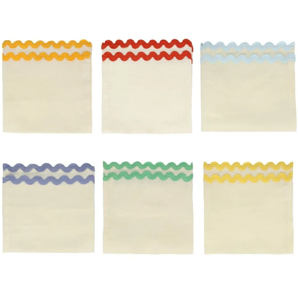 Meri Meri Serviettes avec bordure colorée - Discount