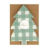 Meri Meri Serviettes sapin de Noël - Carreaux Vichy - Discount