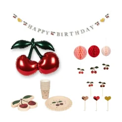 Konges Slojd Set de décoration de fête - Cerise - Discount