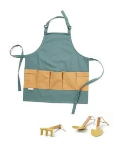Kid's Concept Set met tuingereedschap en schort - New