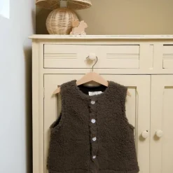 Gentil Coquelicot Sherpa vest zonder mouwen - Chocolat - Discount