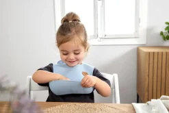 Lässig Siliconen slabbetje - Happy Rascals Smile Sky Blue - Sale