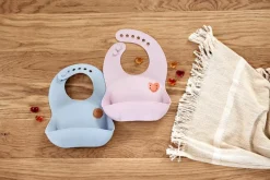 Lässig Siliconen slabbetje - Happy Rascals Heart Lavender - New