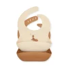 Konges Slojd Siliconen slabbetjes 2 pack - Foxie - Hot