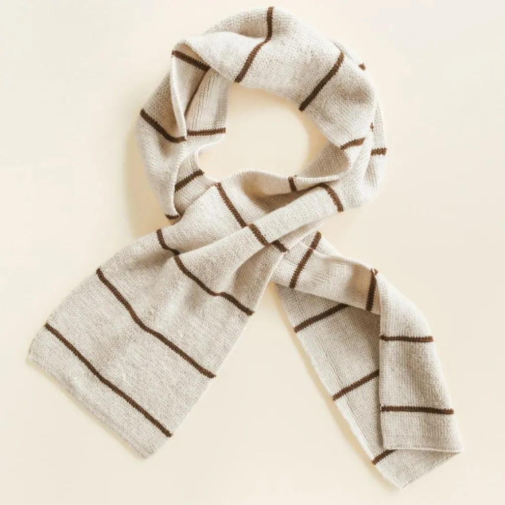 Hvid Sjaal Igor - Cream / Mocha - New