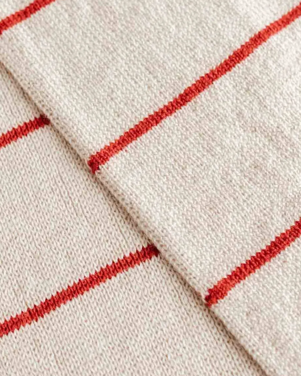 Hvid Sjaal Igor - Cream / Red - Best