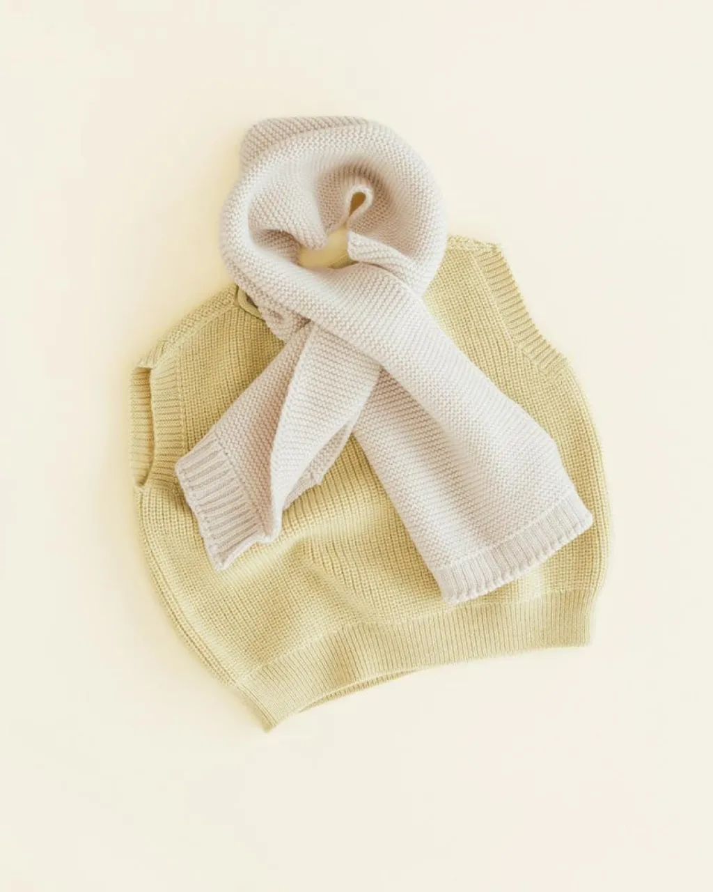 Hvid Sjaal Ivo - Cream - New