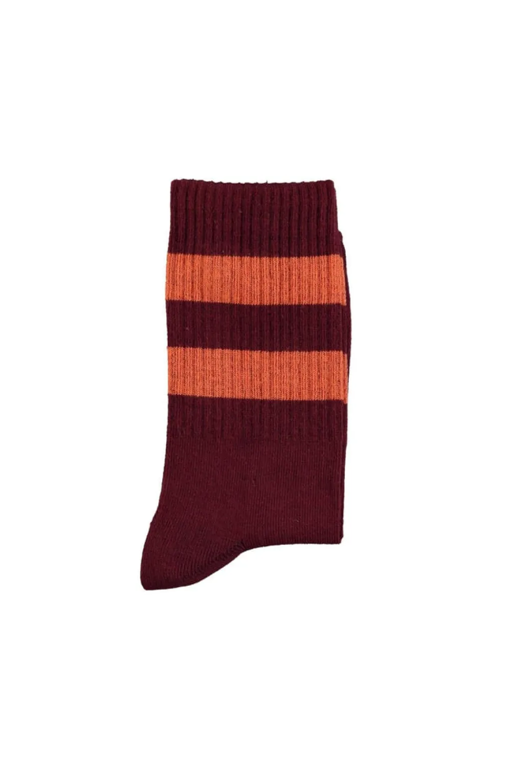 Piupiuchick Sokken - Bordeaux & Orange stripes - Clearance