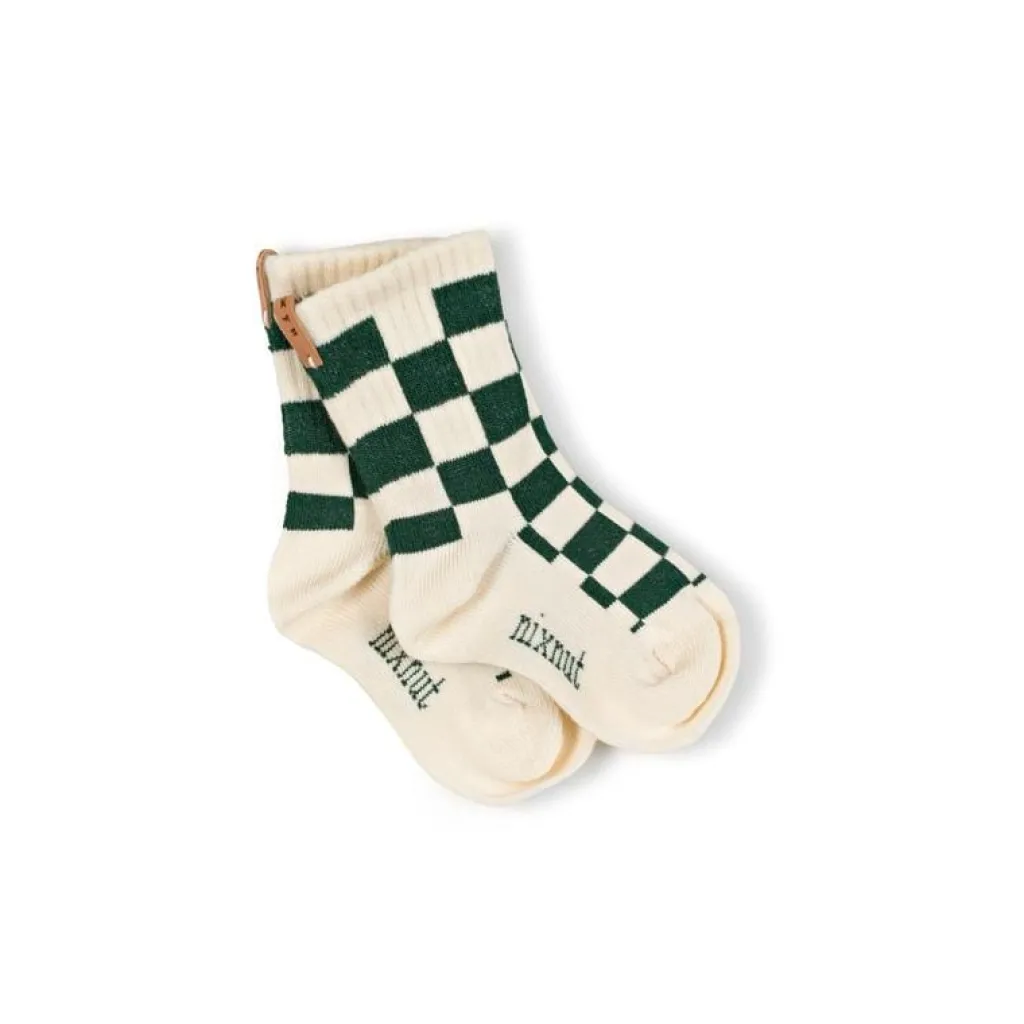 Nixnut Sokken - Checkered Snow - Best