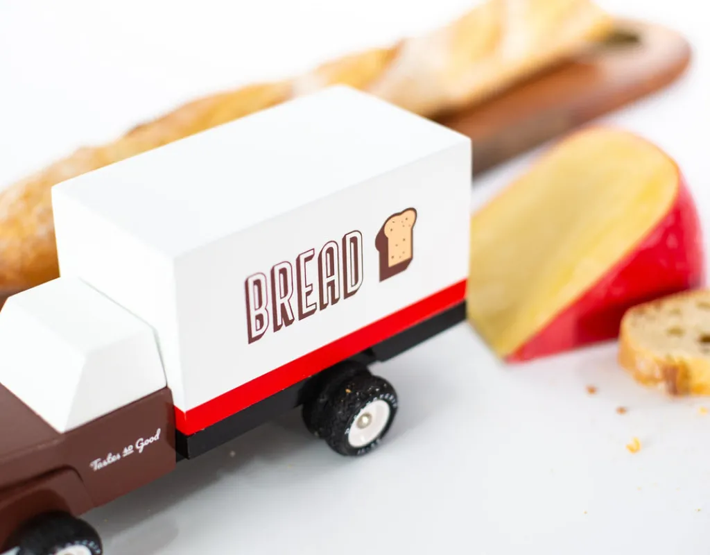 Candylab Speelgoedauto hout - bread truck - Discount