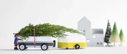 Candylab Speelgoedauto hout - Camper Yellow -