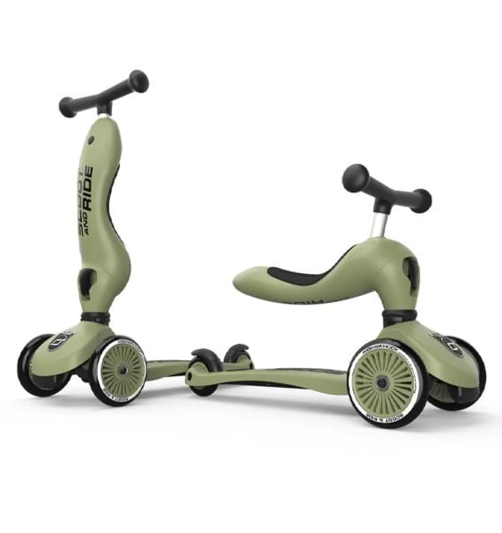 Scoot and Ride Step - Highwaykick 1 Olive - Clearance