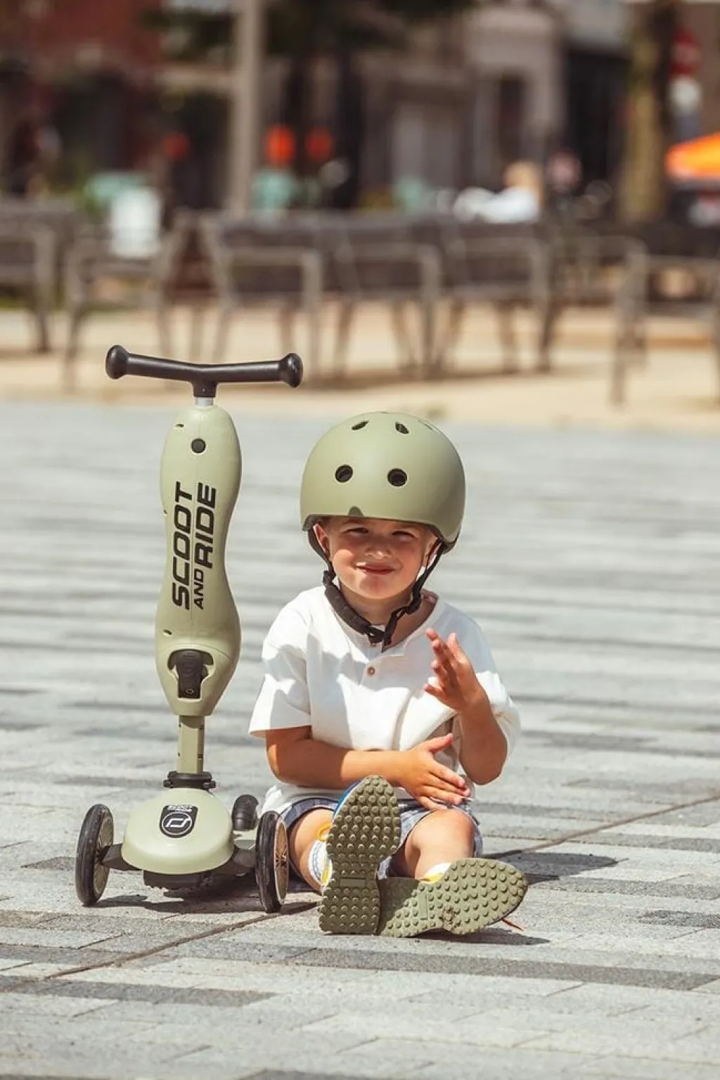 Scoot and Ride Step - Highwaykick 1 Olive - Clearance