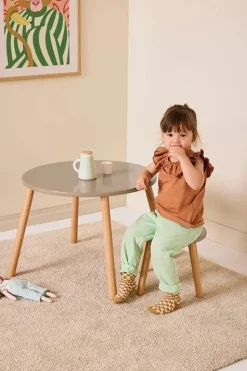 Kid's Concept Stoel en tafel set - lichtbruin - Best