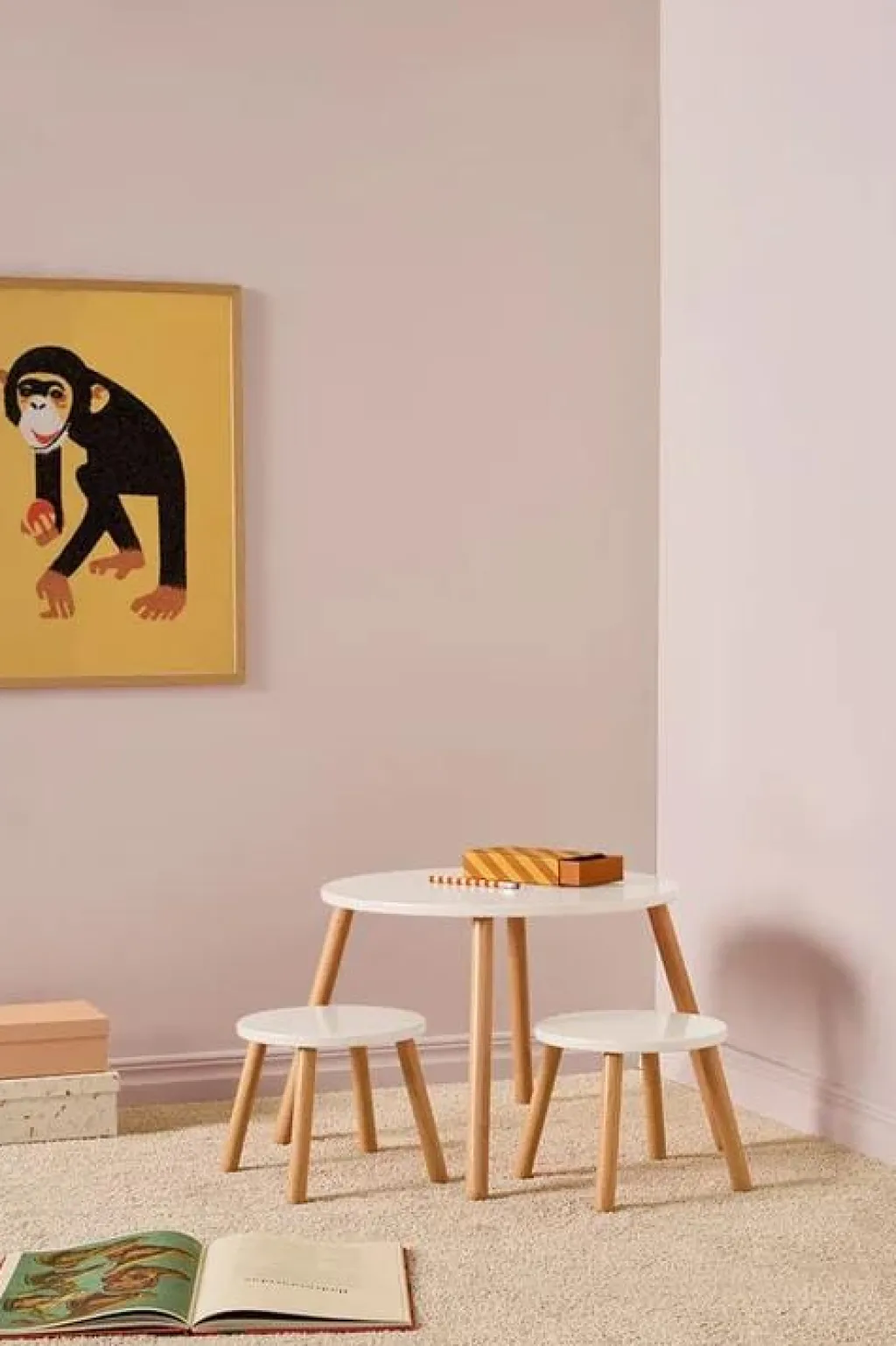 Kid's Concept Stoel en tafel set - wit - Clearance