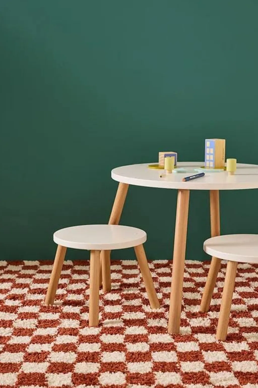 Kid's Concept Stoel en tafel set - wit - Clearance