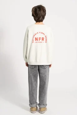 Piupiuchick Sweater - Ecru met multikleur print met cirkels - Sale