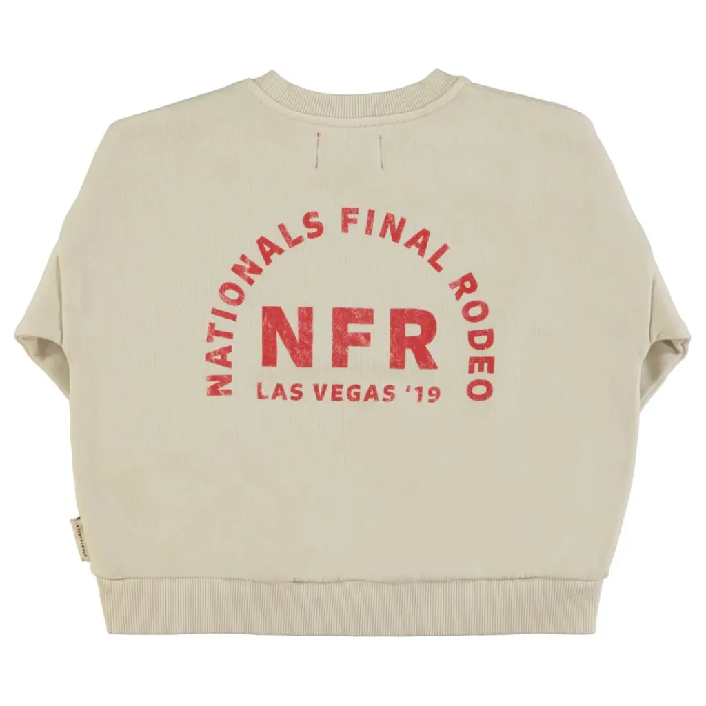 Piupiuchick Sweater - Ecru met multikleur print met cirkels - Sale