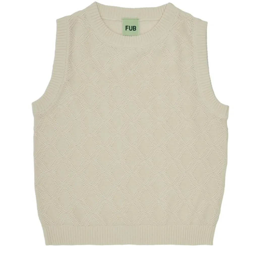 FUB Sweater vest - Ecru -
